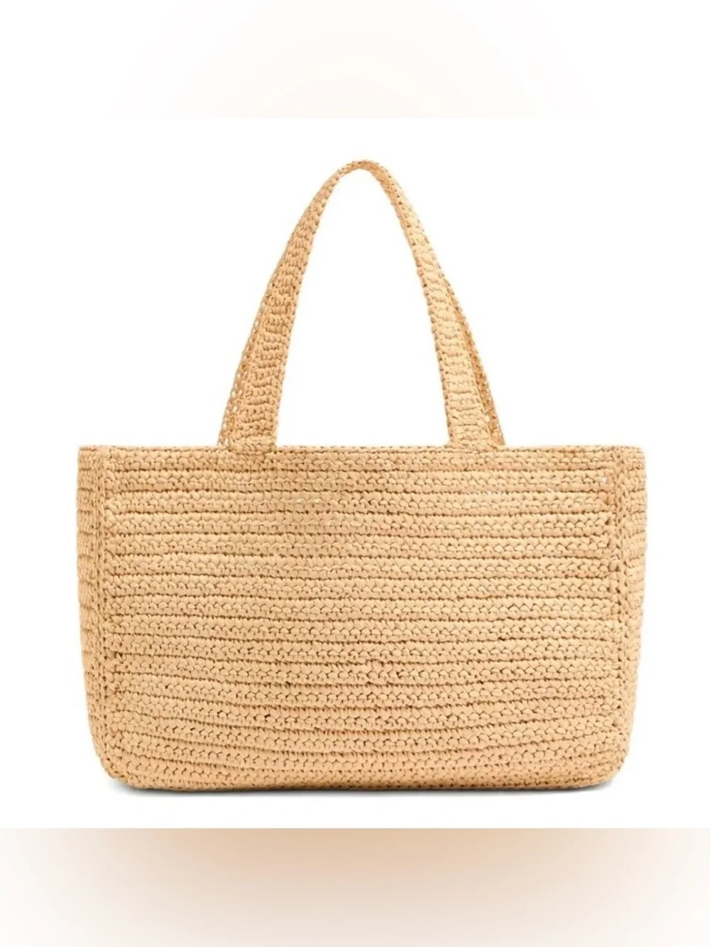 VALENTINO GARAVANI Viva Superstar VLOGO crochet raffia tote bag